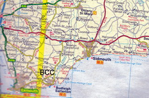 Map showing the club location